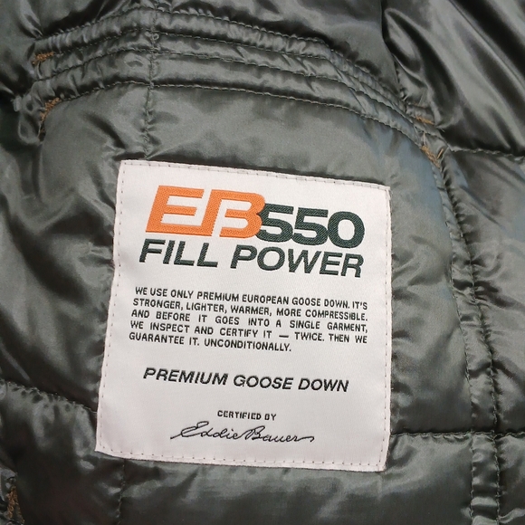 EDDIE BAUER Sz XL Down Filled Puffer Coat - Picture 5 of 8